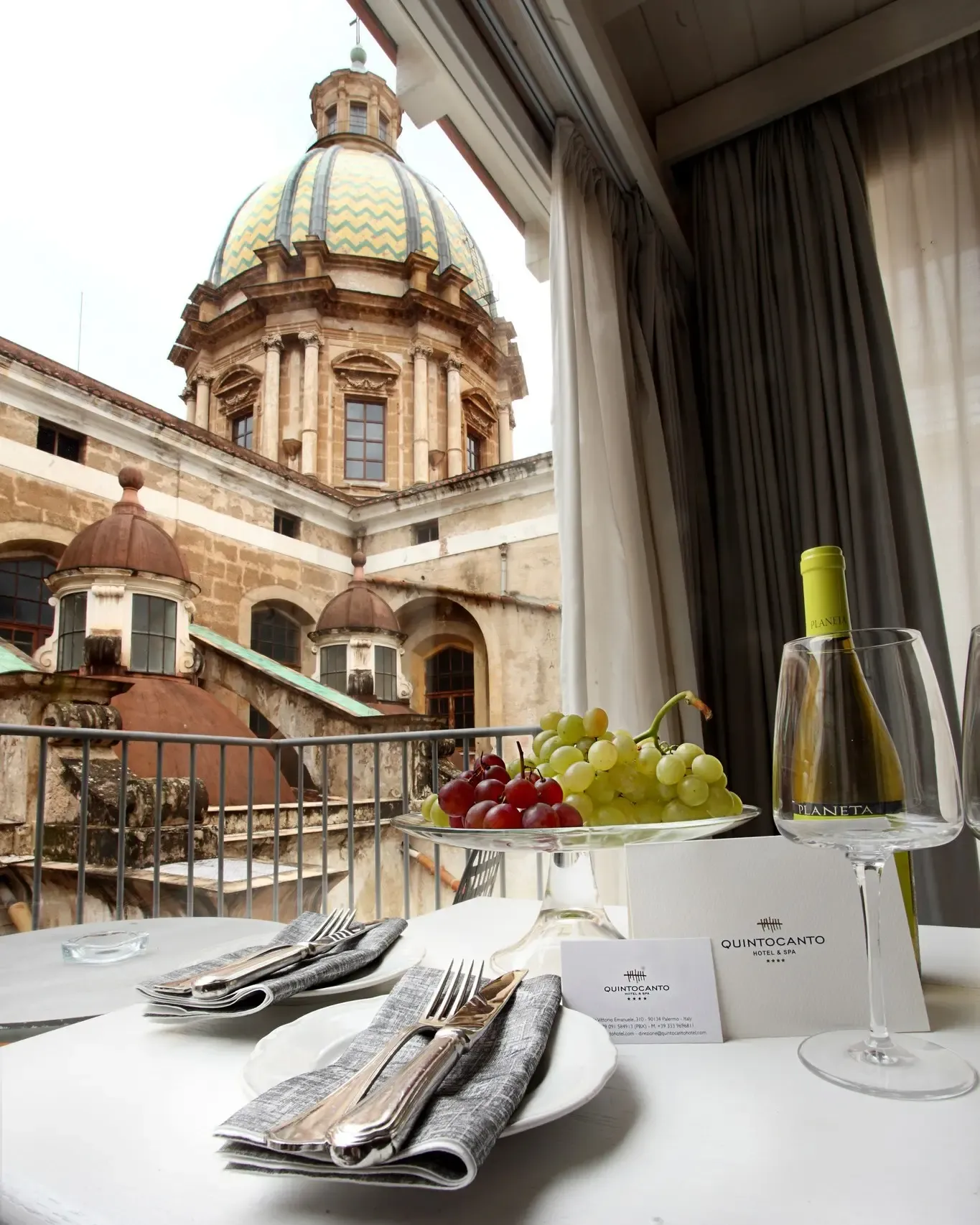 vista dal Quintocanto Hotel & SPA Palermo